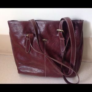 Cuoieria  Florentina Brown Leather Tote Handbag